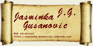 Jasminka Gušanović vizit kartica